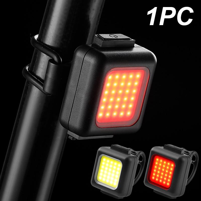 1PC Đèn Led Xe Đạp Có thể sạc qua USB đèn đầu xe đạp/đèn hậu COB chống nước cho xe đạp đèn