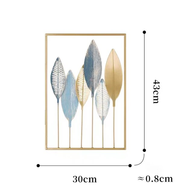 【Innovative】 Color Metal Crafts Wall Hanging Korean Indoor Home Living Room Bedroom Decorations European Modern Ornaments Art Aesthetic Decor