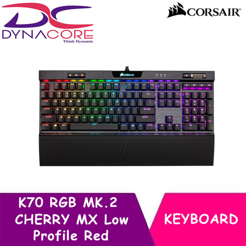 DYNACORE - CORSAIR K70 RGB MK.2 Low Profile Mechanical Gaming Keyboard — CHERRY® MX Low Profile Red Singapore