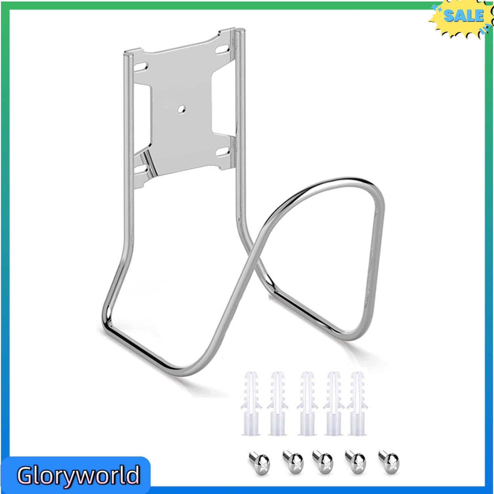 Gloryworld ống gắn tường Caddy Hose chủ tổ chức Ống thép không gỉ chủ gắn tường chịu lực cao ống nước tưới vườn móc cho ngoài trời nhà để xe tổ chức