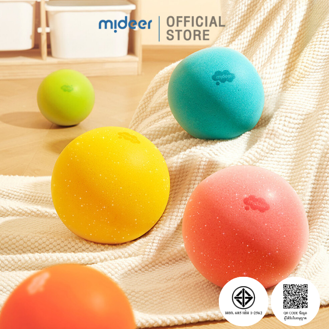 Mideer Quiet Fluffy Ball, a Ball, a Silent Ball for Children, Reduces Shock, Md6188-6190 ราคา 415 บาท*ส่งฟรี