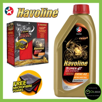 Caltex Havoline® Super 4T Semi-Synthetic 10W40 Motorcycle Oil