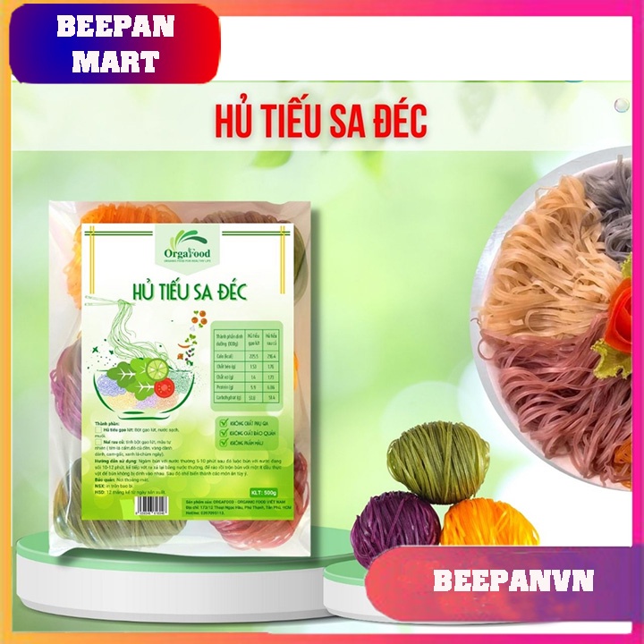 Hủ Tiếu Rau Củ Sa Đéc 500Gr, Hủ Tiếu Gạo Lứt Ăn Kiêng, Giảm Cân, Eatclean
