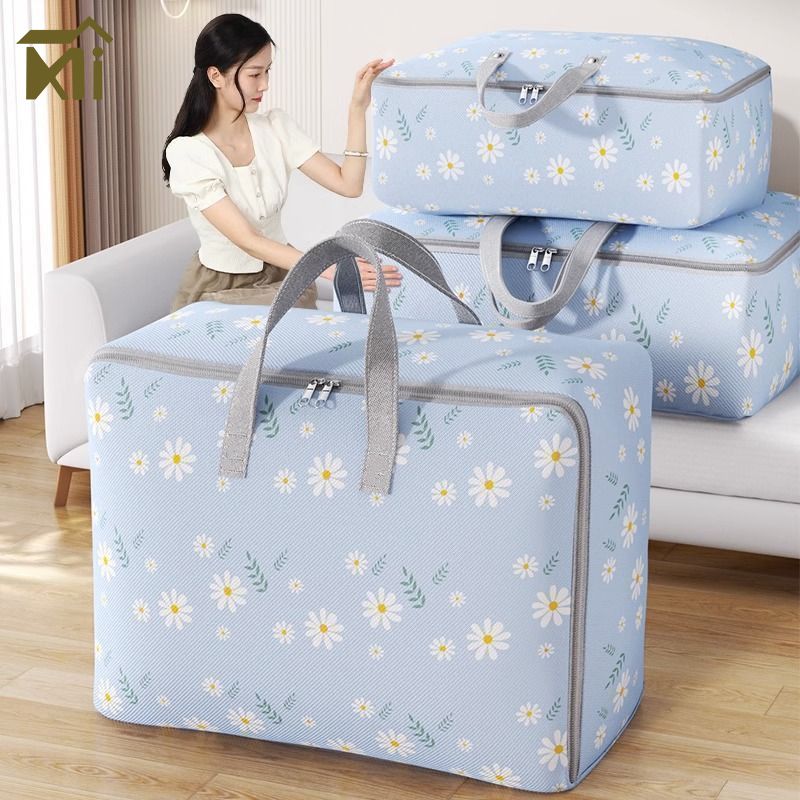 Mi Youpin Quần áo lưu trữ túi quilt lưu trữ túi hộ gia đình tổ chức độ ẩm bằng chứng túi lưu trữ hành lý với dây kéo cho quần áo gối chăn tủ quần áo lưu trữ túi xách tay lưu trữ túi tổ chức gấp tủ quần áo tổ chức cho gối chăn chăn giường