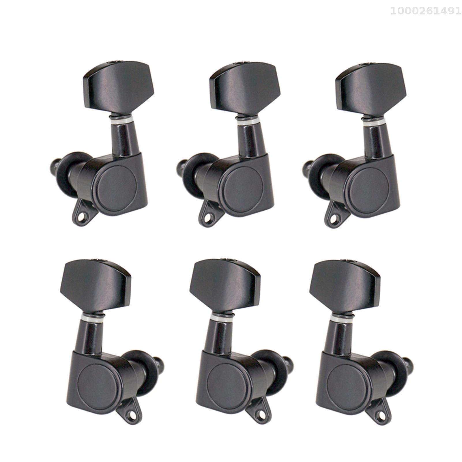 6 cái Chốt dây đàn ghi ta kín Bộ điều chỉnh khóa Bộ chỉnh dây chốt vặn điều chỉnh dây đàn 3L 3R đàn Ghi-ta Điện Acoustic Bộ chỉnh đầu máy núm 3 trái 3 Phải