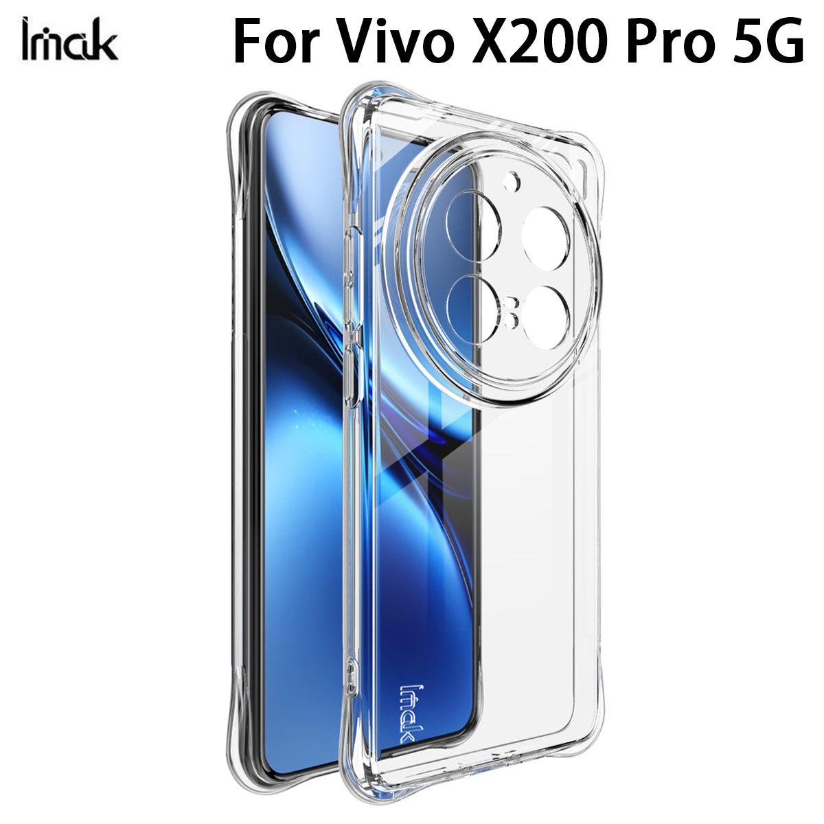 Vivo X200 Pro Magnetic Shockproof Case - Clear Transparent
