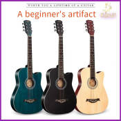 38" Acoustic Guitar for Beginners with Free Accessories - 