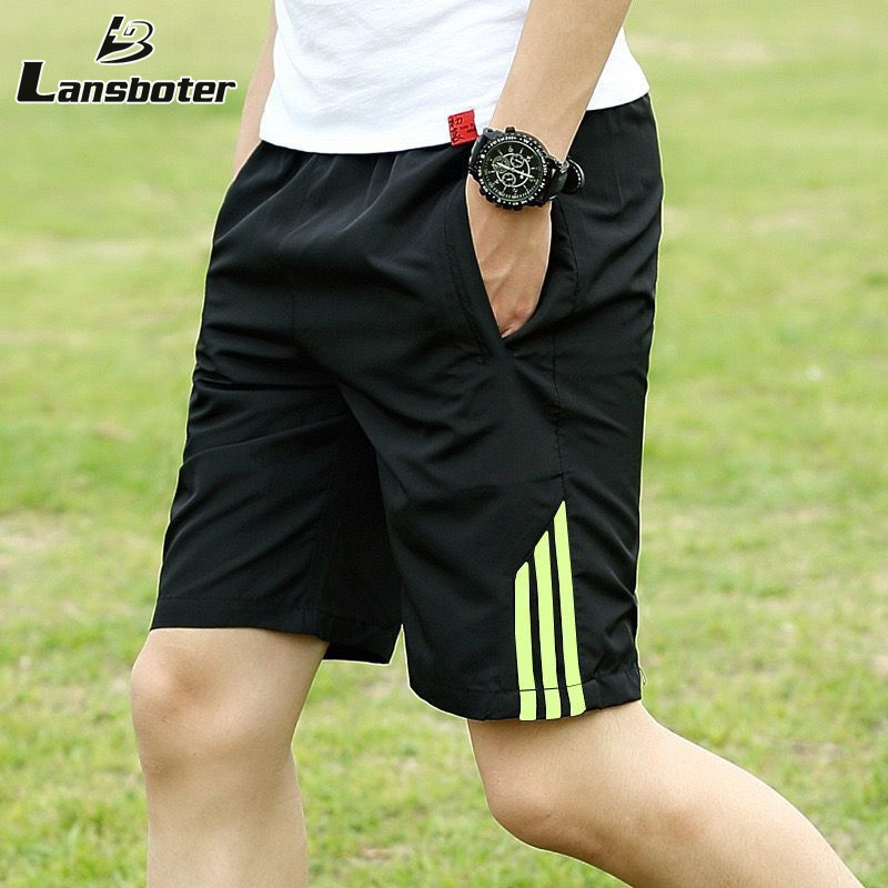 New men's slacks loose sports fitness shorts men's five points quick dry outdoor plus size running ราคา 99 บาท*ส่งฟรี