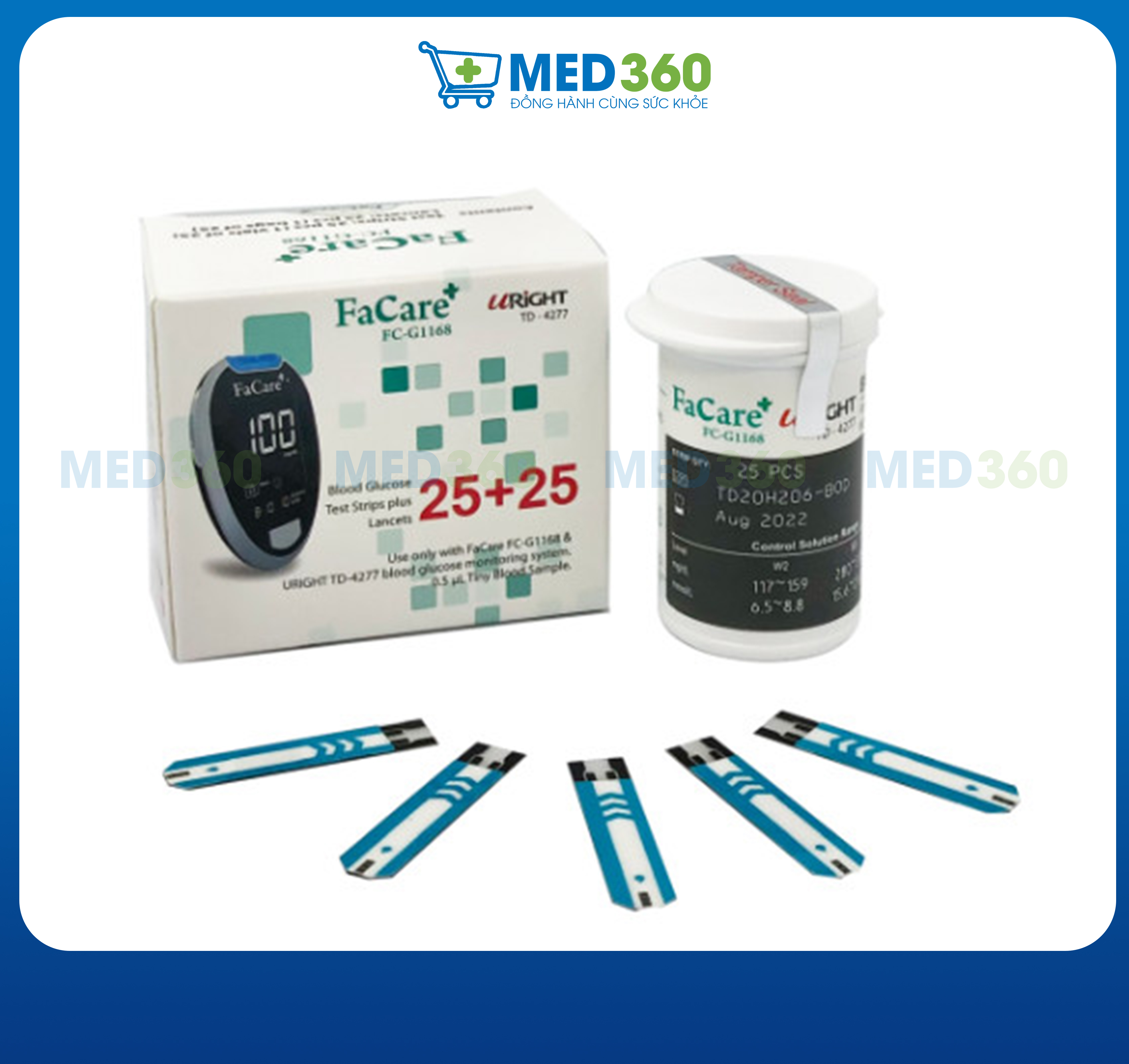 Que thử đường huyết dành cho model Facare FC G1168 TD 4277 - TBYT Med360