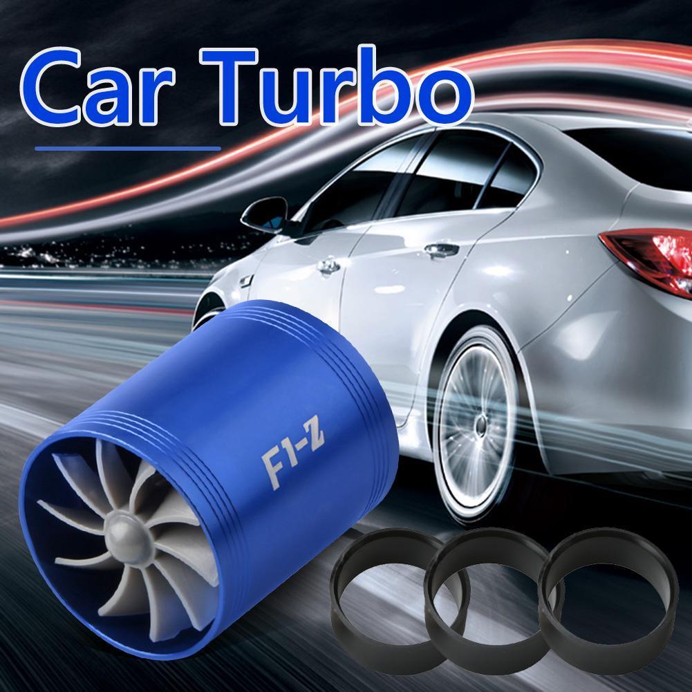 Universal Car Electric Turbine Power Turbo Charger Tan Boost Air Intake Fan  12V