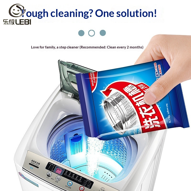 Lebi mạnh mẽ máy giặt trống sạch hơn cho tải hàng đầu và máy tải phía trước-Làm sạch sâu, loại bỏ vôi và mùi