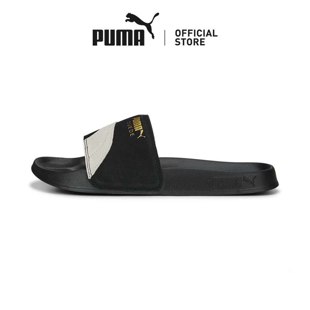 Puma gray shop suede flip flops