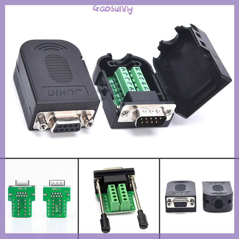 Gaosunny đầu nối db9 đầu nối com đầu nối đột phá rs485 9 chân cái rs232 đầu nối com