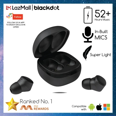 Blackdot Pro Wireless Earbuds With 7 Hrs Music, High Bass, High Audio Quality, One Touch Control & IPX6 Waterproof
