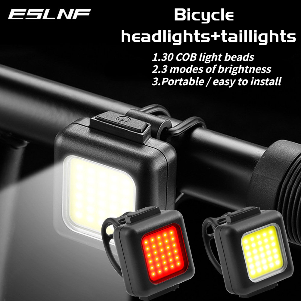ESLNF Bicycle light set Type-c Rechargeable 150Lumen Front light with