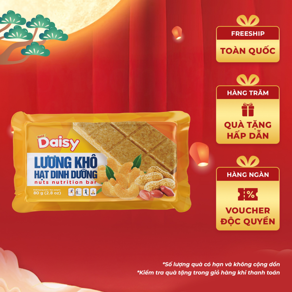 Gold Daisy Lương Khô Hạt Dinh Dưỡng 80g/gói