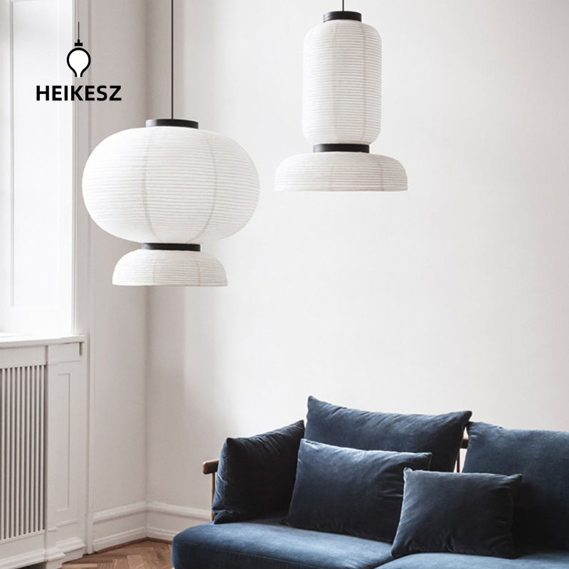 HEIKESZ Japanese-Style Yuji Style Nokouyong Restaurant Xuan Paper Chandelier Nordic Simple Modern Living Room Study Chinese Style Xuan Paper Lamp ราคา 4,882 บาท*ส่งฟรี