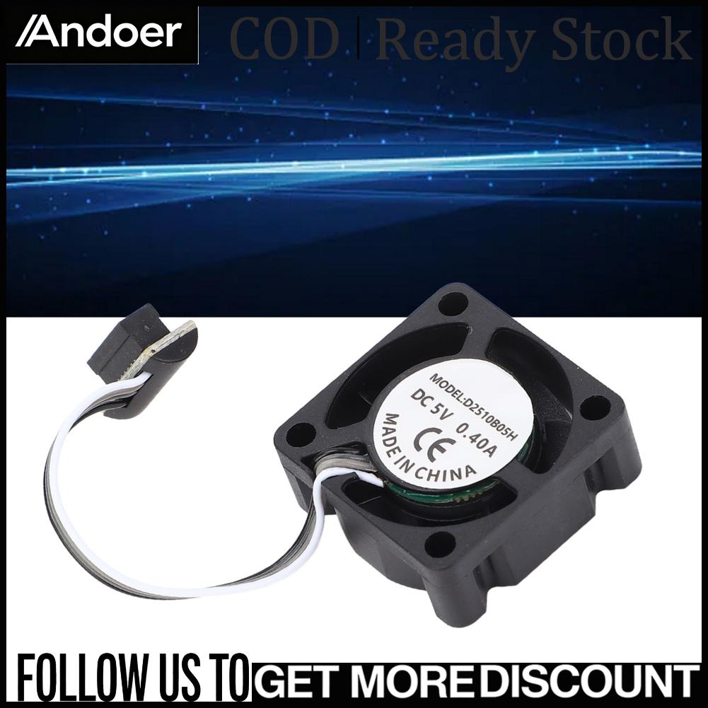 Andoer Hotend พัดลมระบายความร้อน PWM 3.1CFM 2W Hotend พัดลมระบายความร้อนที่มีประสิทธิภาพการไหลของอากาศ Mini 18000PRM DC สำหรับ 3D เครื่องพิมพ์ ราคา 237 บาท*ส่งฟรี