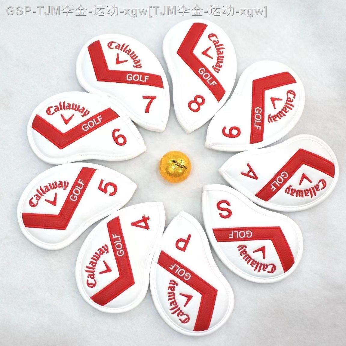 ☫◆ New golf club cover leather material with exquisite embroidery universal club protective cover for men and women