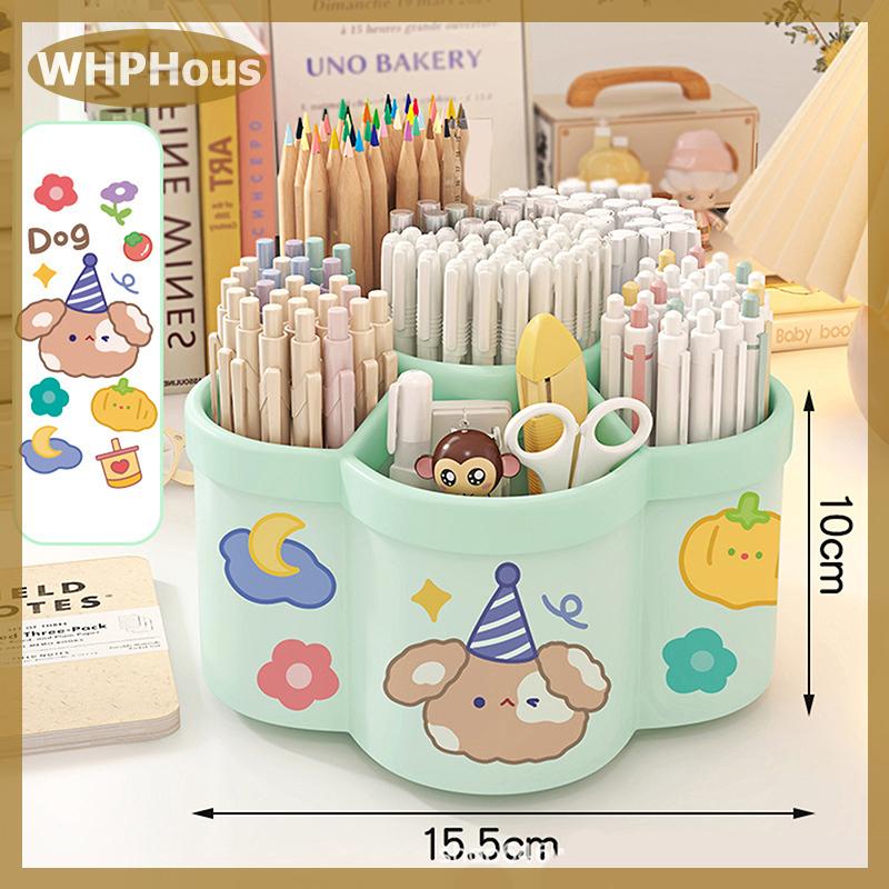 WHPHous 1 miếng giữ bút xoay 360 °-Tổ chức bàn văn phòng đa chức năng thích hợp cho bút trang điểm và văn phòng phẩm sinh viên