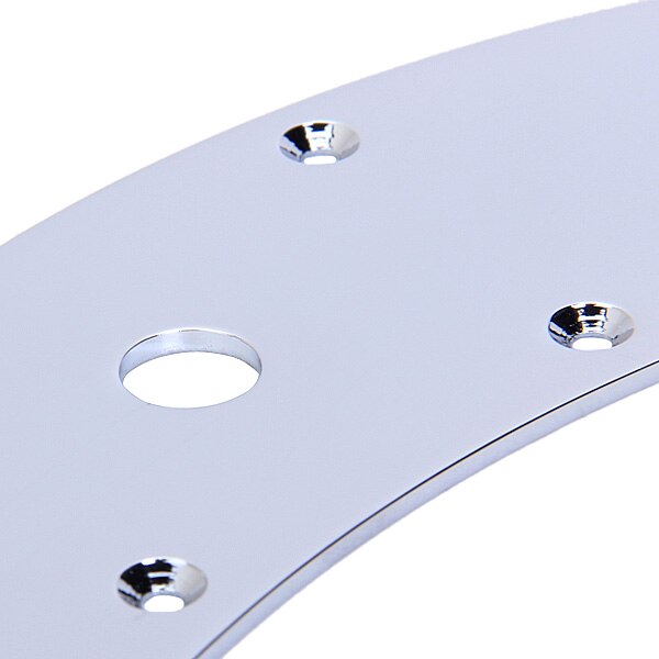 Chrome Electric Bass Switch Control Plate For Musicman Stingray Guitar New