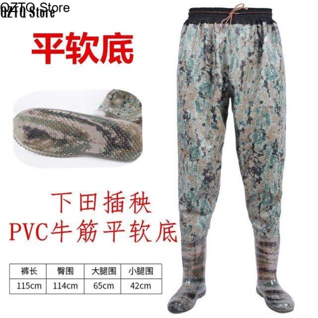 Qztq store giày đi mưa câu cá bốt lội nước quần xuống nước liền thân giày đi mưa quá đầu gối cho nam nữ ống cao ủng đi mưa giày đi mưa ủng cắm cấy