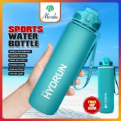 BPA Free 1L Motivational Water Bottle with Straw