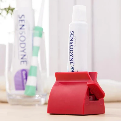 Multifunctional Toothpaste Tube Press Squeezer Plastic Toothpaste Dispenser Tooth Paste Holder Bathroom Accessories Set