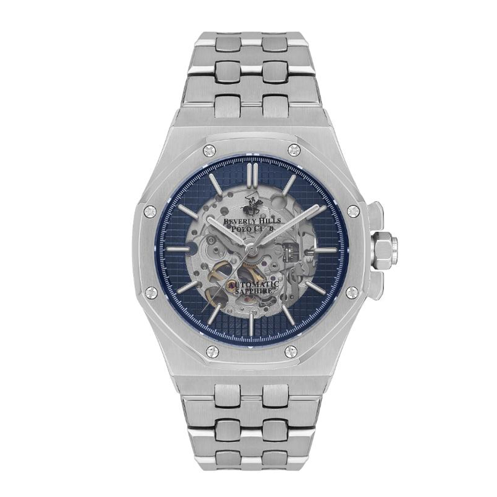 Beverly Hills Polo Club รุ่น BP3573X.390 Pria Original Automatic Watch Silver,Blue 42mm. ราคา 7,639 บาท*ส่งฟรี