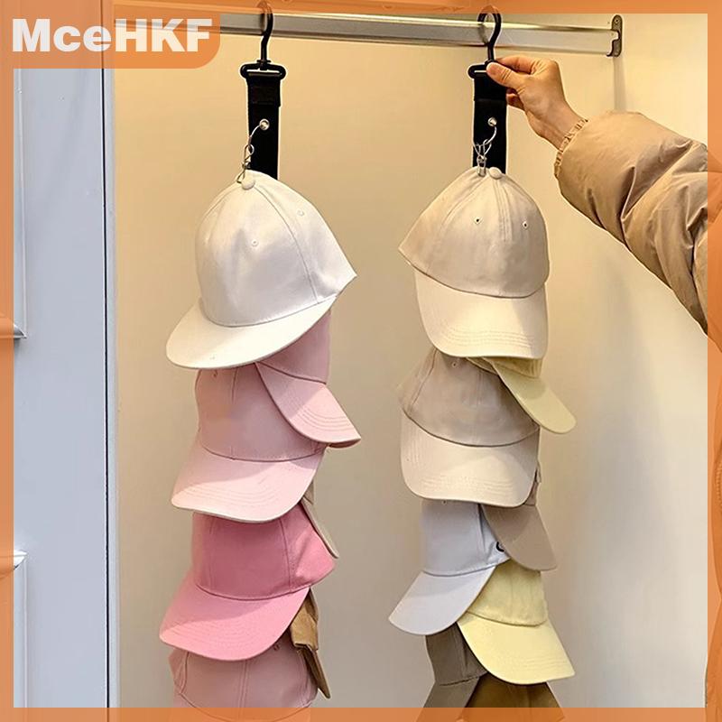 ❤❤❤Hot Sale MceHKF Mũ bóng chày lưu trữ Organizer với tám Clip treo tường cap chủ Closet lưu trữ Organizer cap Hanger
