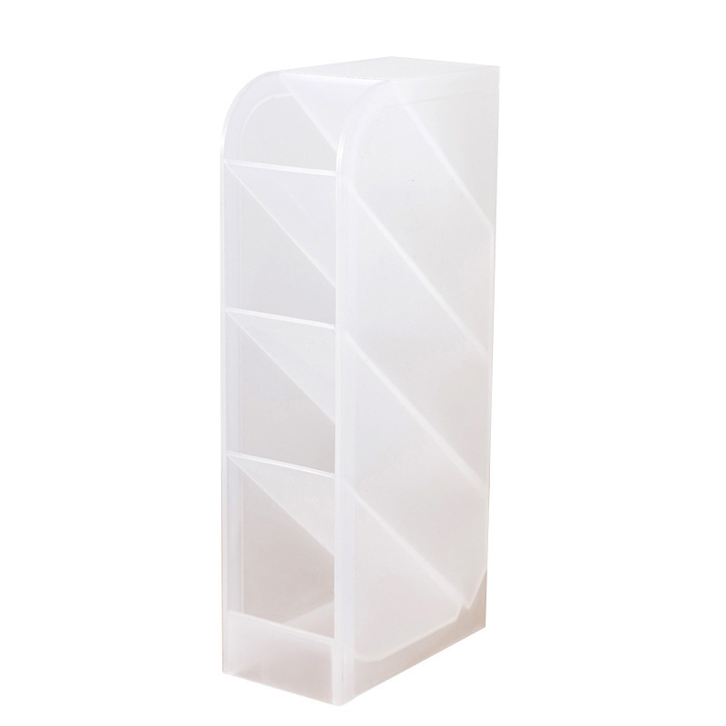 Kệ Đựng Bút 4 Tầng Ống Đựng Bút Mỹ Phẩm Cọ Trang Điểm 4 Ngăn Basic Hộp Cắm Bút Để Bàn Văn Phòng