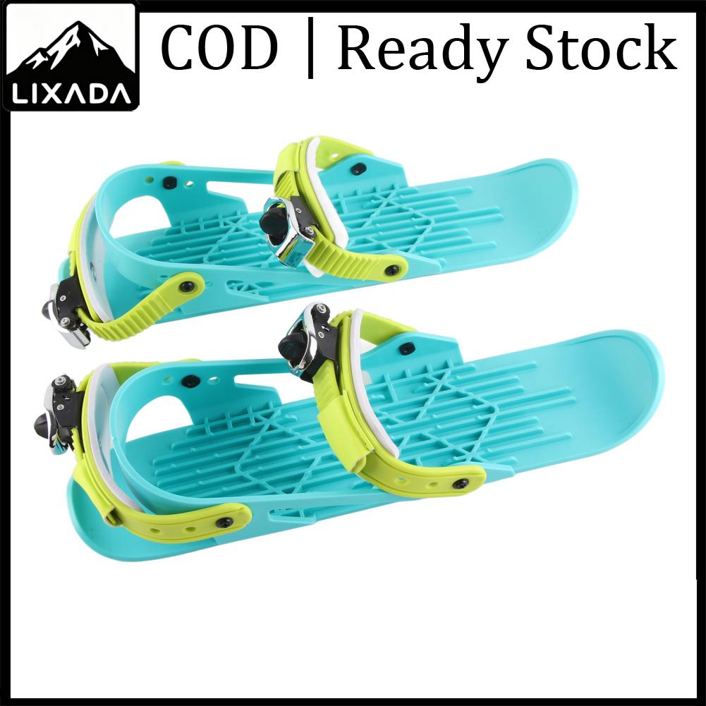 LIXADA Funien Mini Ski Skates สกีบอร์ดปรับได้ทนทานสำหรับกีฬาฤดูหนาวสำหรับเด็ก (สีดำ) ราคา 2,403 บาท*ส่งฟรี