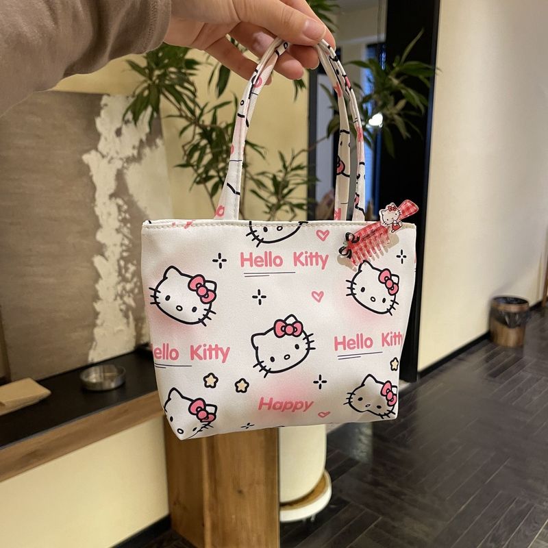 ELACCENT Phụ nữ Túi xách Hello Kitty chủ đề túi đựng bữa trưa