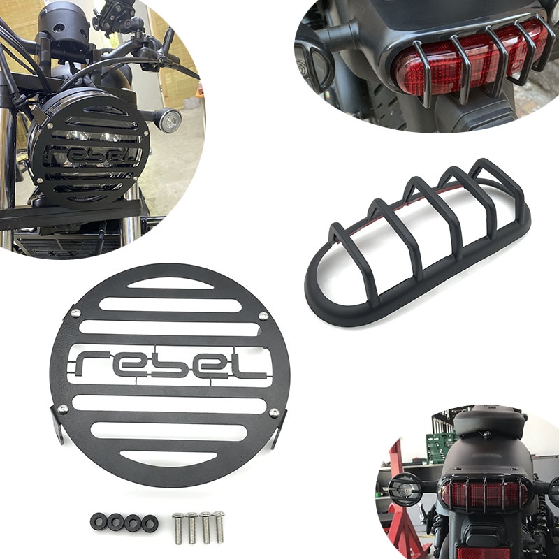 Tài☂Mới Cmx500 Cmx300 Rebel Đèn Pha Phía Sau Đuôi Đèn Nướng Coverf Đối Với Honda 2019-2022 Rebel500/300 Cmx 500 300