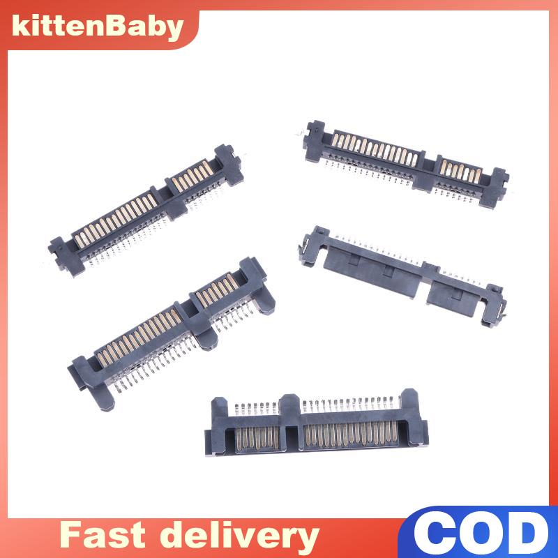 👉Hot Sale kittenBaby 5ชิ้นซ็อกเก็ตอินเตอร์เฟส SATA SSD ที่นั่งไดรฟ์แบบ Solid State 7 + 15P ขั้วต่อตัวผู้22PIN ตัวเชื่อมต่อแผ่นจมพอร์ตตัวเชื่อมต่อชนิดแผ่นเชื่อมต่อ ราคา 53 บาท*ส่งฟรี