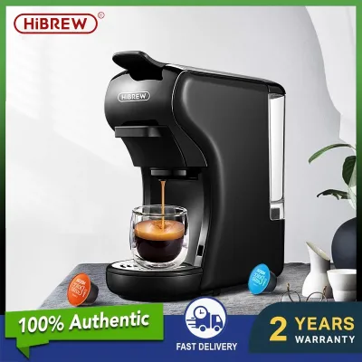 HiBREW 3 in 1,4 in 1& 5 in 1 Espresso Coffee Machine 19Bar Multiple Capsule Coffee Maker Fit Nespresso,Dolce Gusto,K-CUP,Coffee Powder and ESE coffee pod Capsule coffee machine