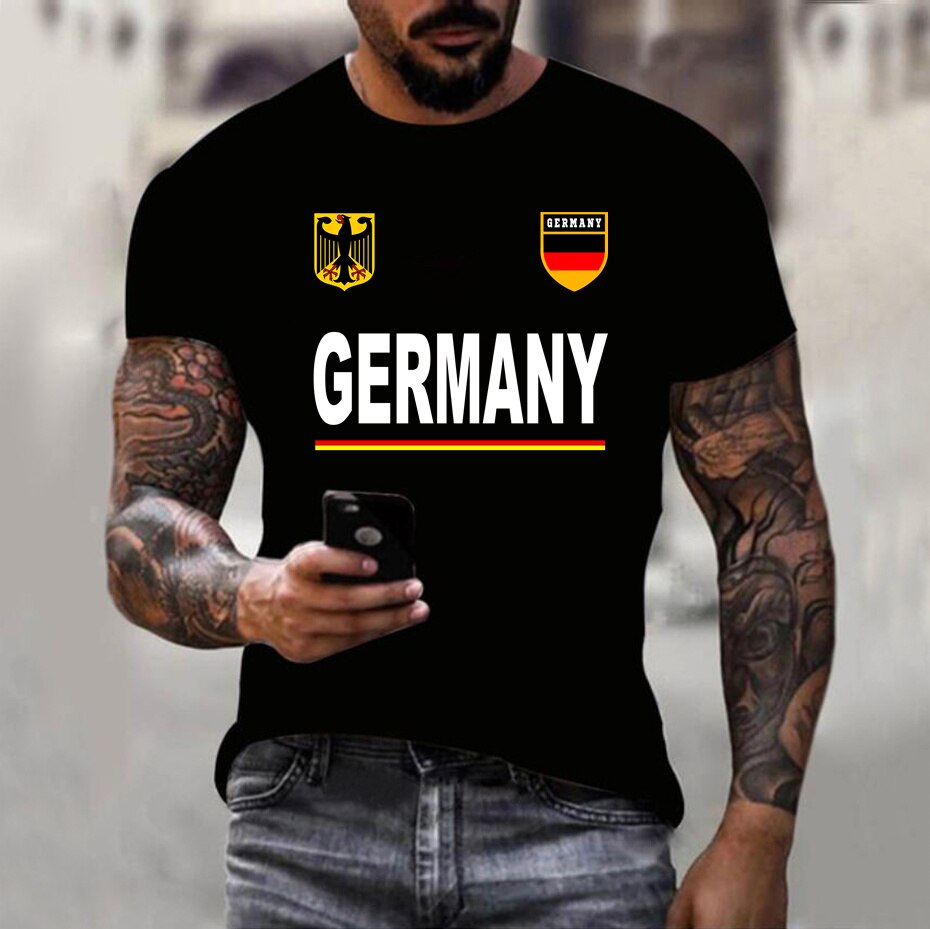 New Summer Tee Shirt Germany Deutschland Cheer Jersey German Funny T Shirt Men Germany Coat Of Arms Tshirt Sweatshirts