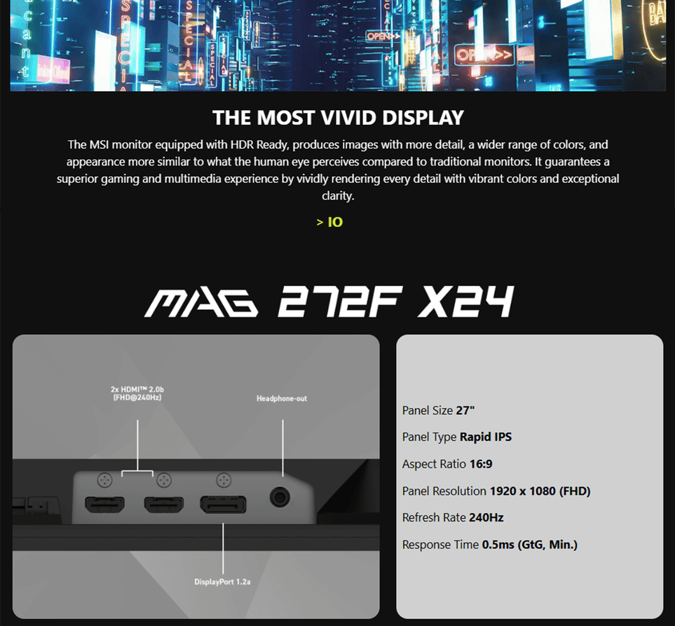 MAG 272F X24 technical feature 4