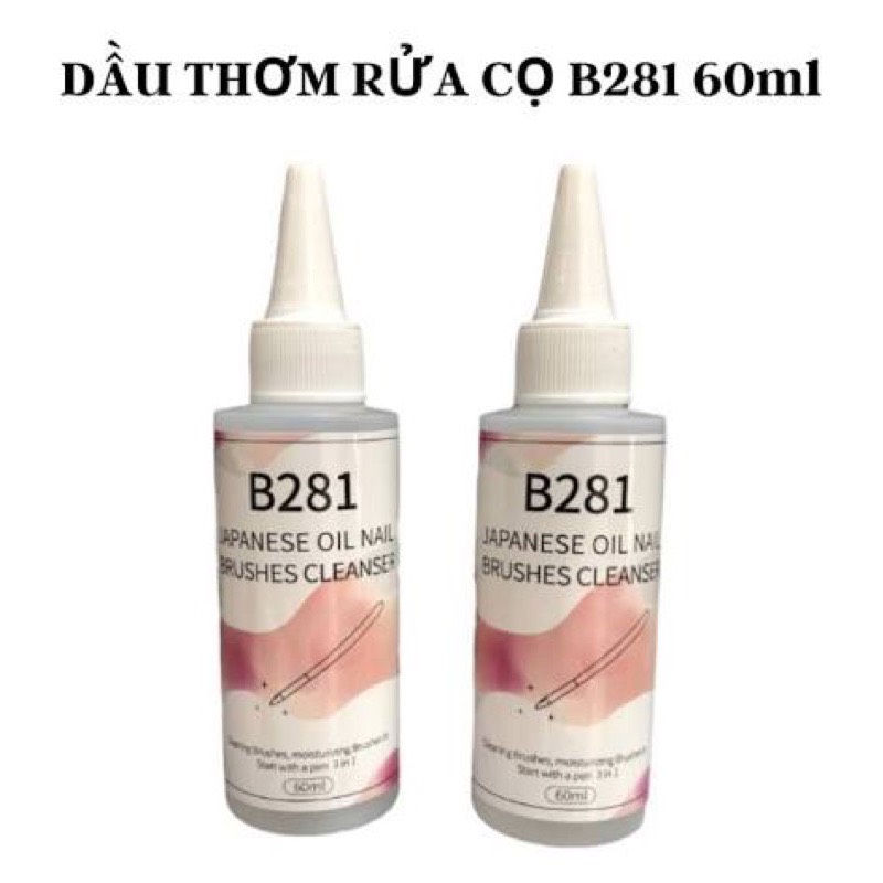 Nước rửa cọ nail b281 - dầu rửa cọ cao cấp