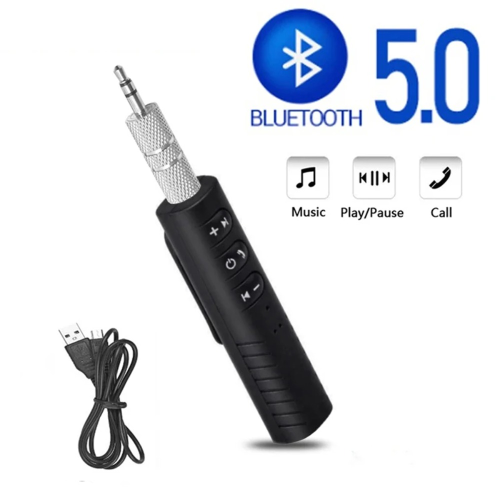 ZWMLW Rảnh tay Tai nghe AUX Dành cho xe hơi Bộ thu âm thanh Bluetooth Bộ chuyển đổi Bộ thu phát bluetooth Bộ thu âm thanh âm nhạc Bluetooth không dây