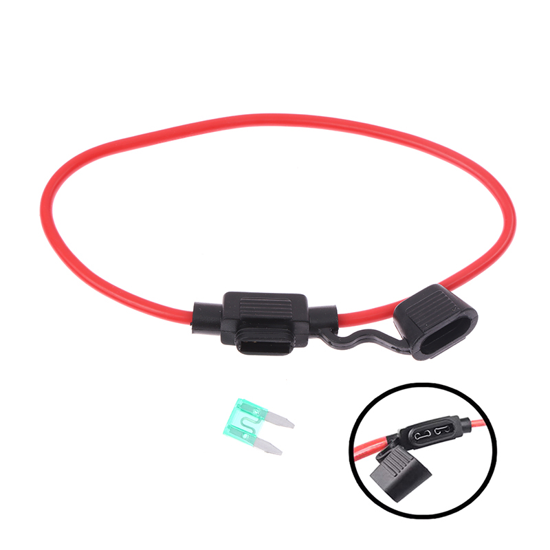 MAOHONG 1ชิ้นที่ใส่ฟิวส์รถยนต์ใบมีดขนาดเล็กกล่องป้องกันการกระเด็น12V 30A พร้อมฟิวส์สวิตช์ตัดลวดฟิวส์รถยนต์ซ็อกเก็ตกล่องฟิวส์ยานยนต์ ราคา 14 บาท*ส่งฟรี