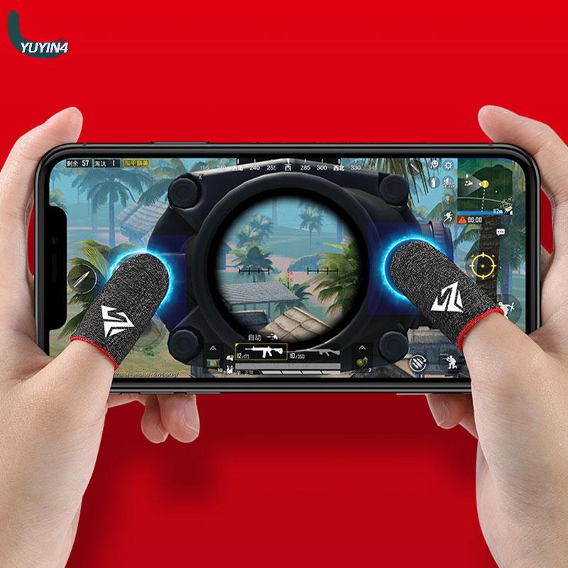 YUYIN4 New 1 cặp chơi game ngón tay tay tay áo đầu ngón tay thoáng khí cho pubg di động trò chơi