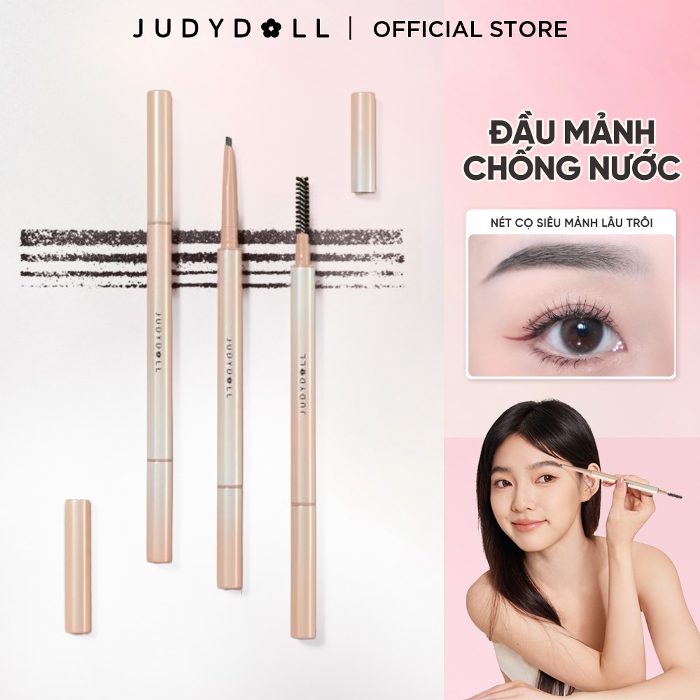  Chì Kẻ Chân Mày JUDYDOLL Siêu Mảnh Phẩy Sợi Sắc Nét Chống Thấm Nước Lâu Trôi Cho Người Mới Tập Trang Điểm & Makeup Chuyên Nghiệp 