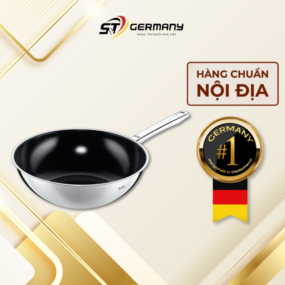 Chảo Sâu Lòng Silit Wuhan 28cm Nội Địa Đức, Chảo Chiên Xào Nhà Bếp Tiện Lợi GermanySnT HCM 90073