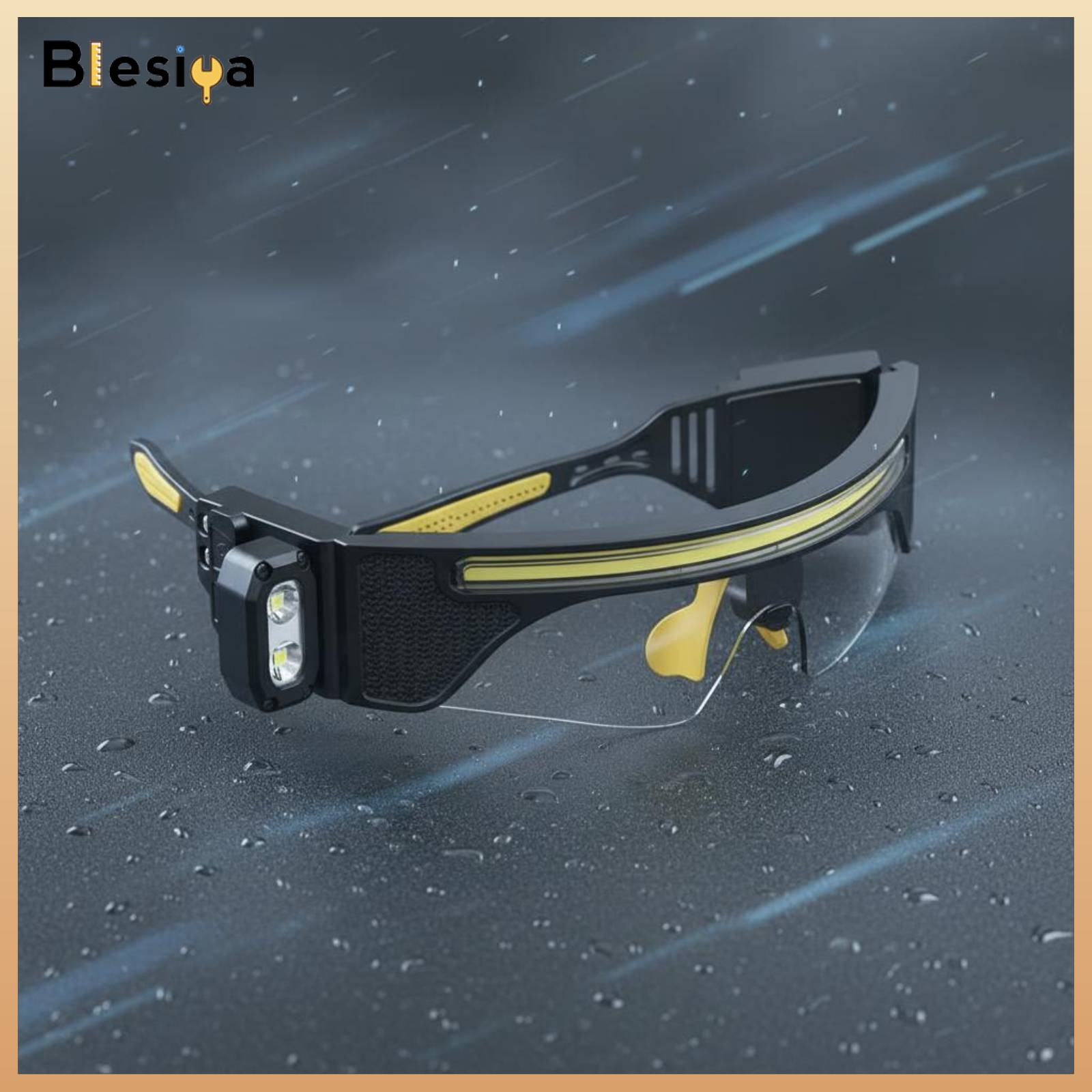 Blesiya Windproof Glasses Headlamp Hands-Unrestricted Cycling Glasses Lamp High Intensity Eyeglass Clip Light Lightweight for Cyclists ราคา 11,091 บาท*ส่งฟรี