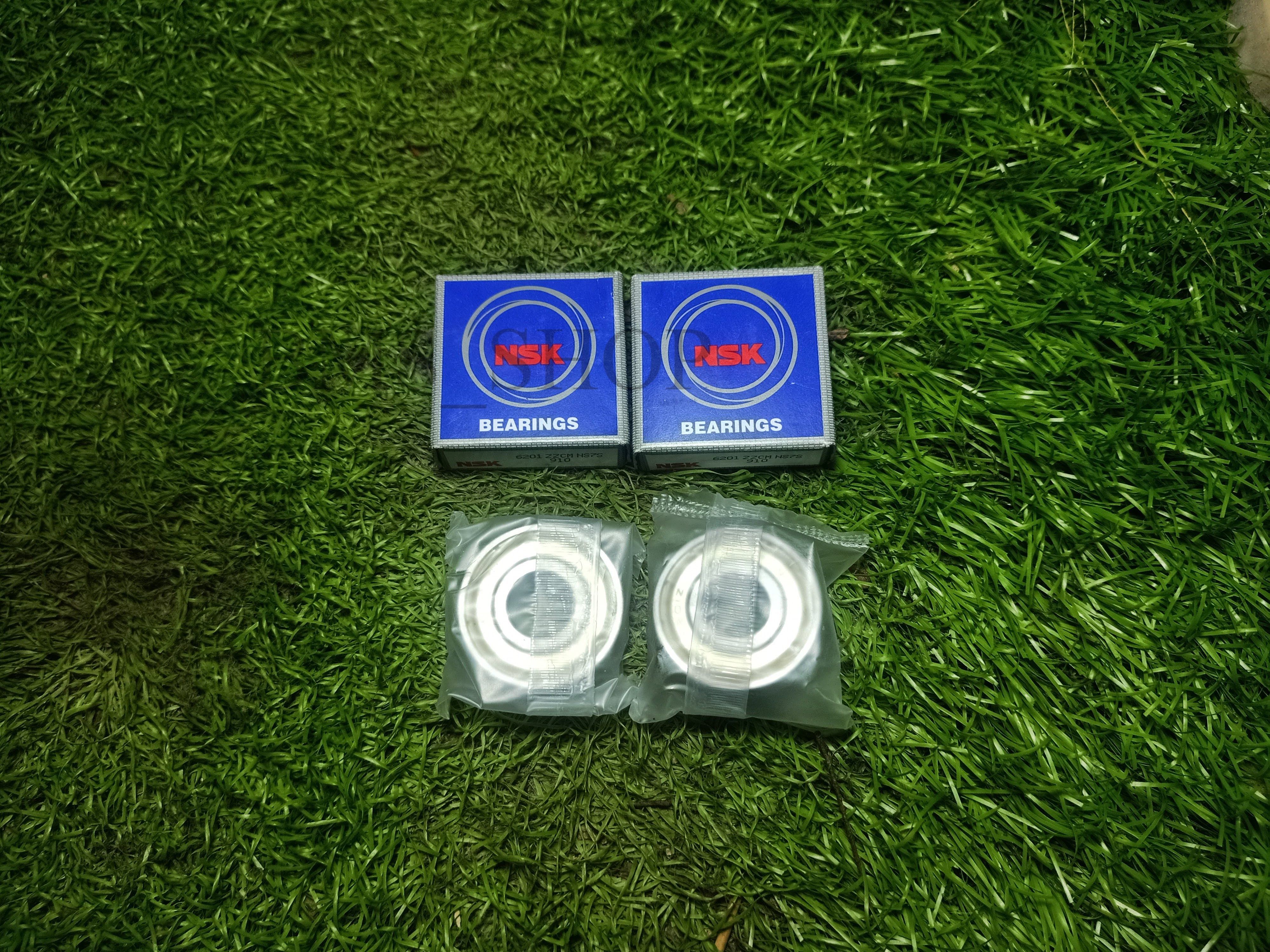 ตลับลูกปืนล้อหน้า Honda wave Dream I ยี่ห้อ NSK JAPAN แท้ 1 คู่ (6201z) ราคา 79 บาท*ส่งฟรี