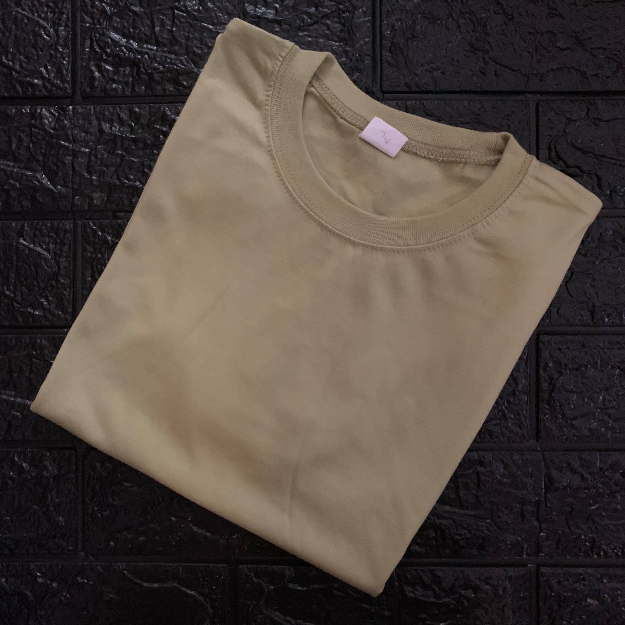 Shop Plain T Shirt Khaki online 