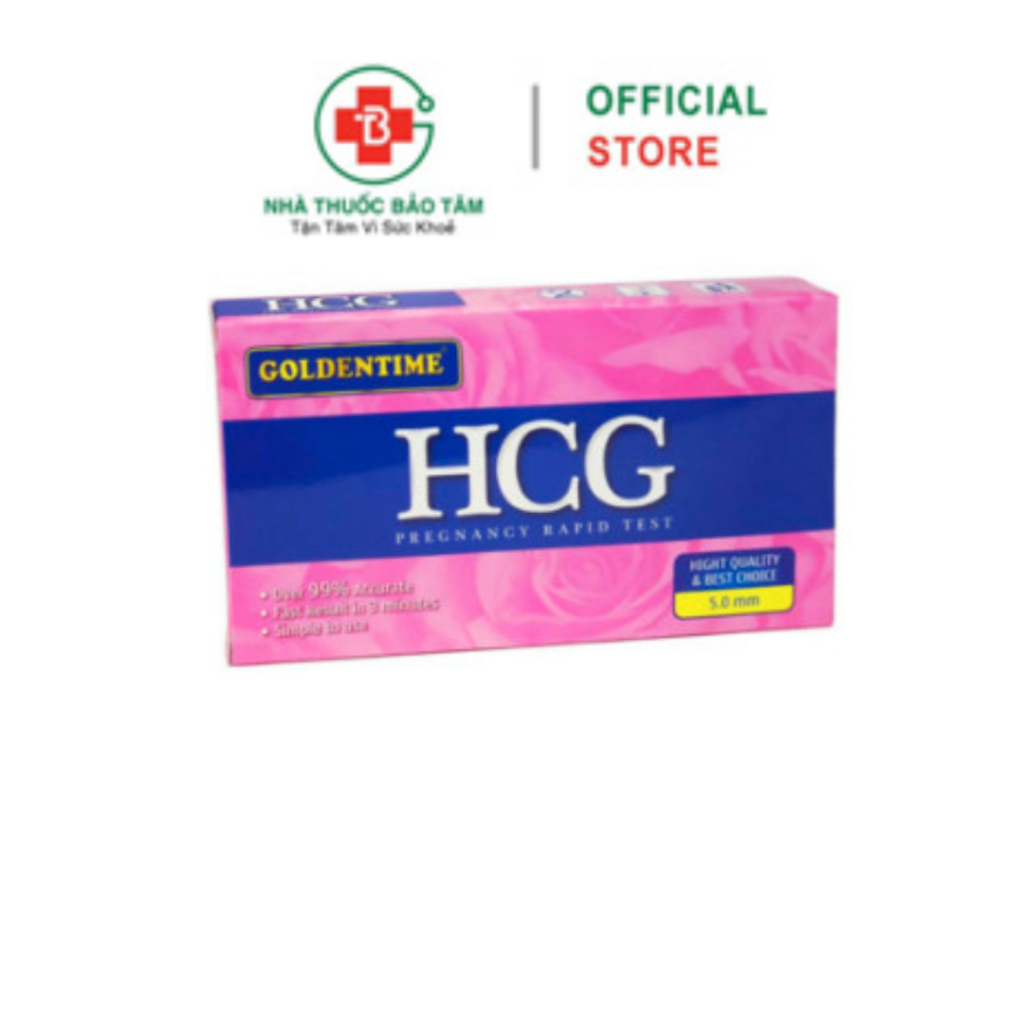 [Che Tên SP] Que Thử Thai HCG Goldentime Thử Thai Nhanh Chóng Chính Xác 99.9% - Hộp 1 cái