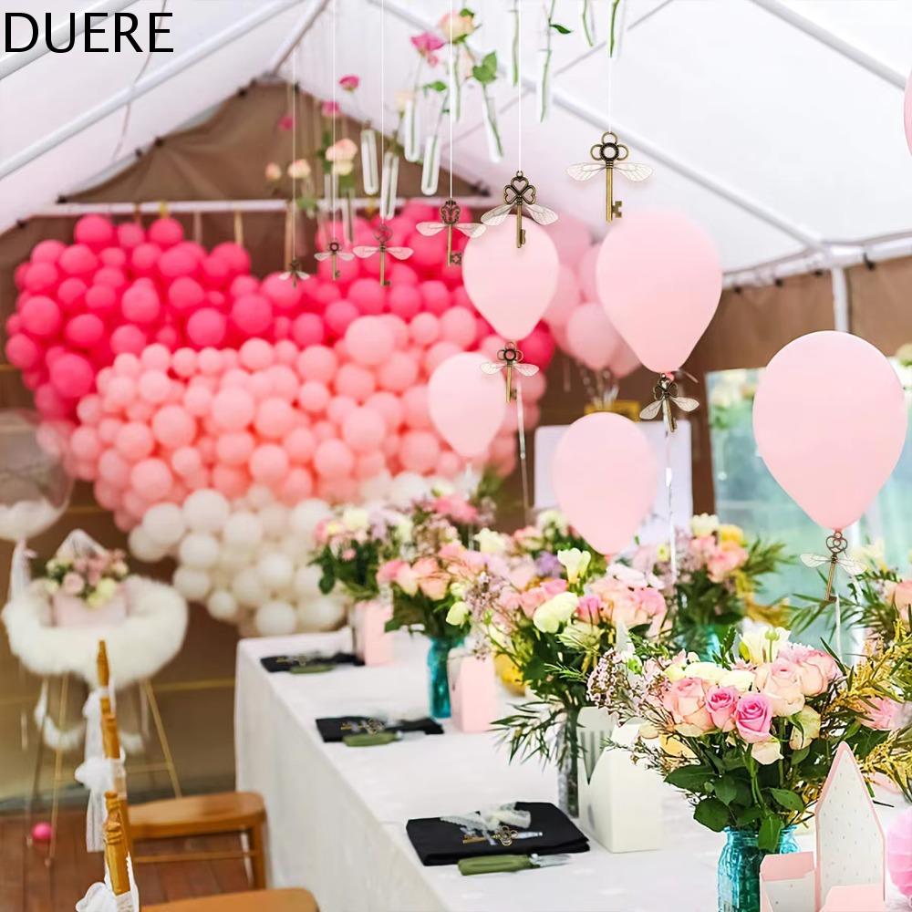 DUERE 49pcs/set Cổ điển Bộ  dây chuyền chuồn chuồn chìa khóa xương Tự làm Thực tế Đồ trang trí treo cây thông Noel Hộ gia đình Đồng Đồ trang trí treo chìa khóa bay Tiệc tùng