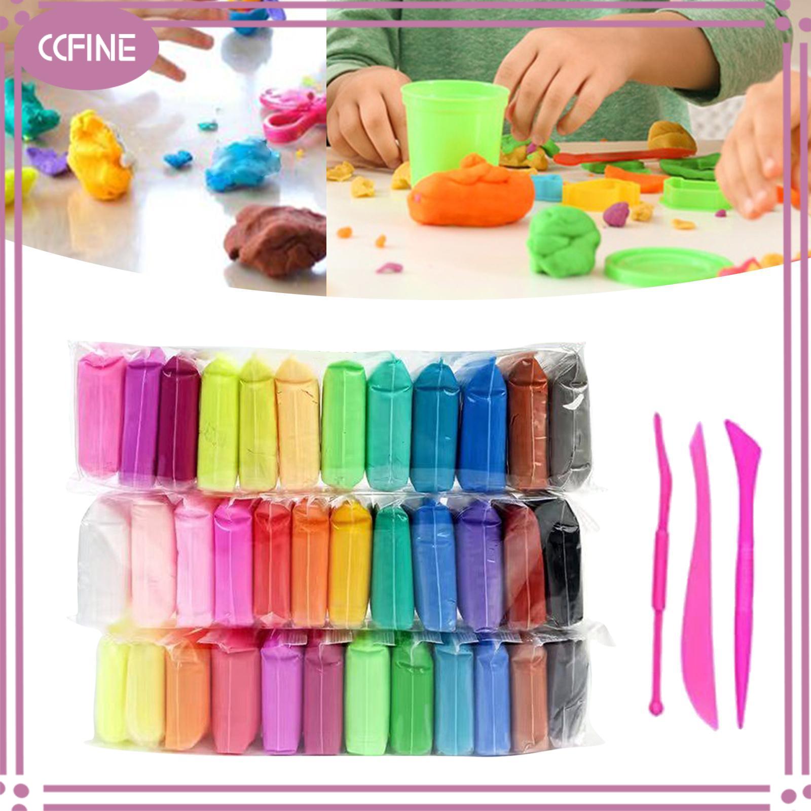 Ccfine Mô hình đồ chơi đất sét họa cụ Đồ chơi giáo dục trang trí với 3 công cụ cho trẻ em những người đam mê dự án thủ công đạo cụ Tiệc Quà Tặng